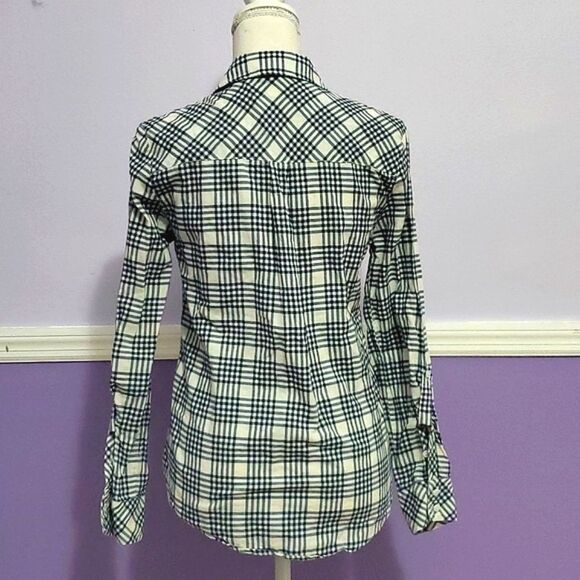 Soft Joie Revolvr Cydnee Blue Plaid Button Down Shirt Rodeo Festival - Picture 7 of 13